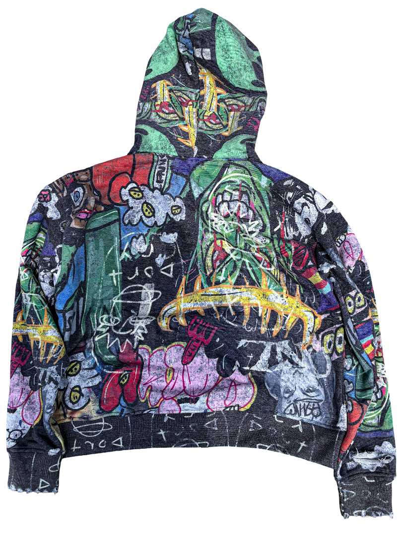 Gangermatic Zip Up Black Ash Gray