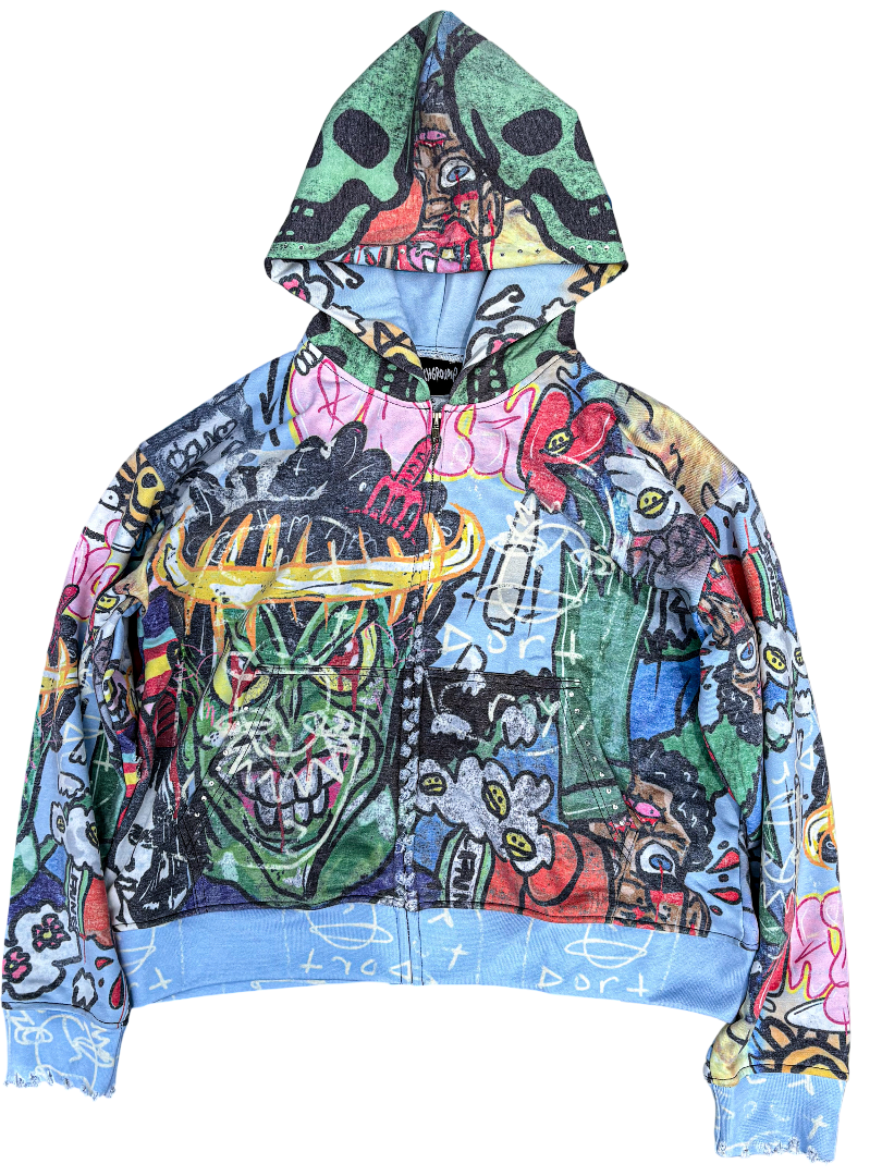 Gangermatic Zip Up Sky Blue