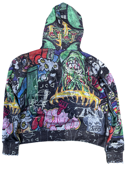 Gangermatic Zip Up Black Ash Gray